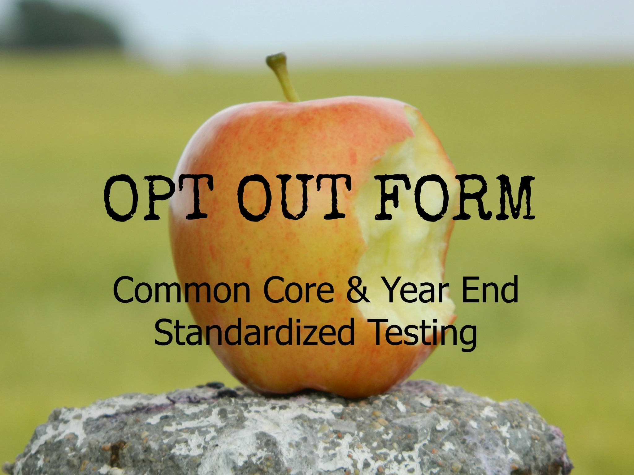 common core opt out form
